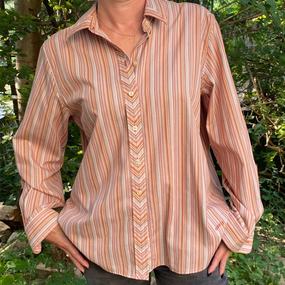 Orvis striped button down with 70s style - Picture 13 of 14